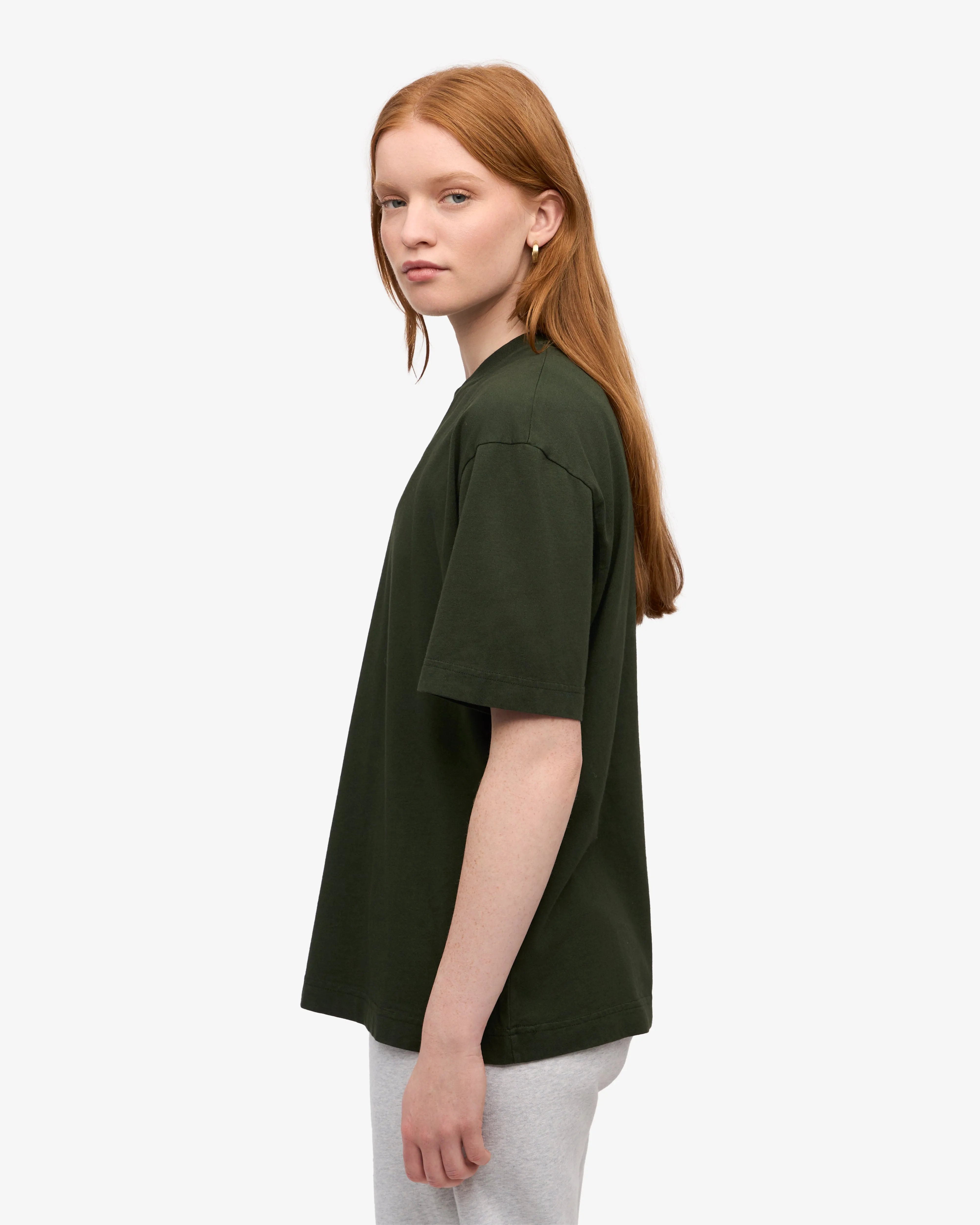 Oversized Organic T-Shirt - Hunter Green