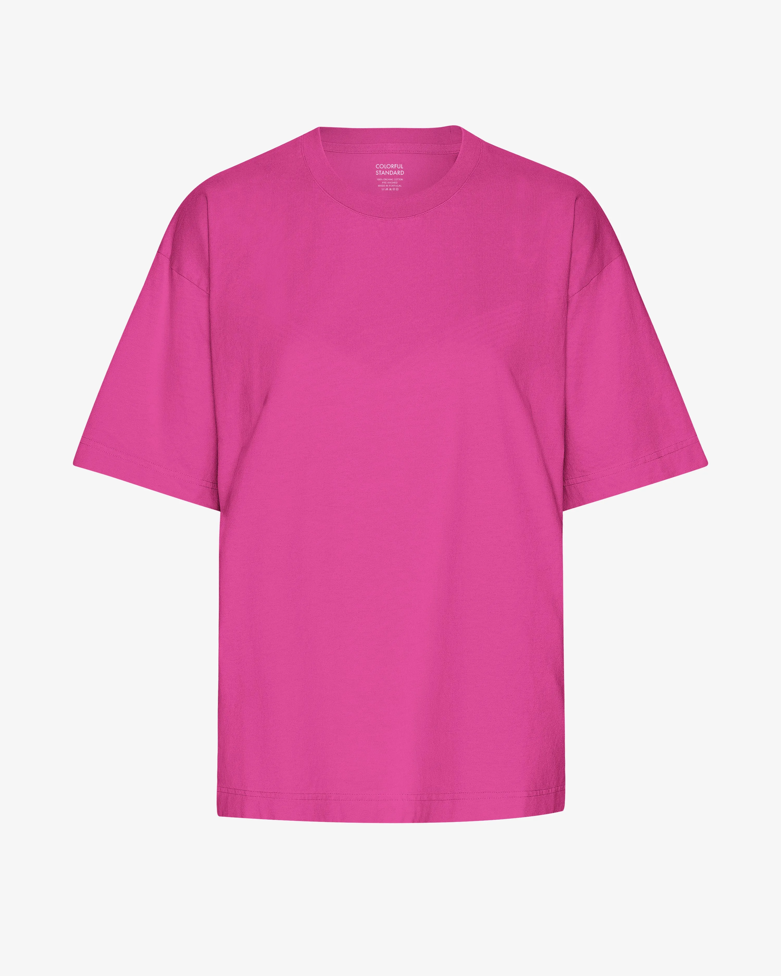Oversized Organic T-Shirt - Magenta Blaze