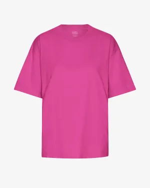 Oversized Organic T-Shirt - Magenta Blaze