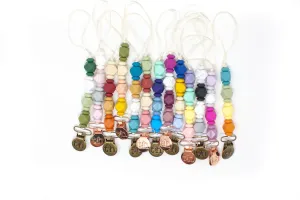 Petite Jewel Pacifier & Toy Clip - BPA Free Silicone