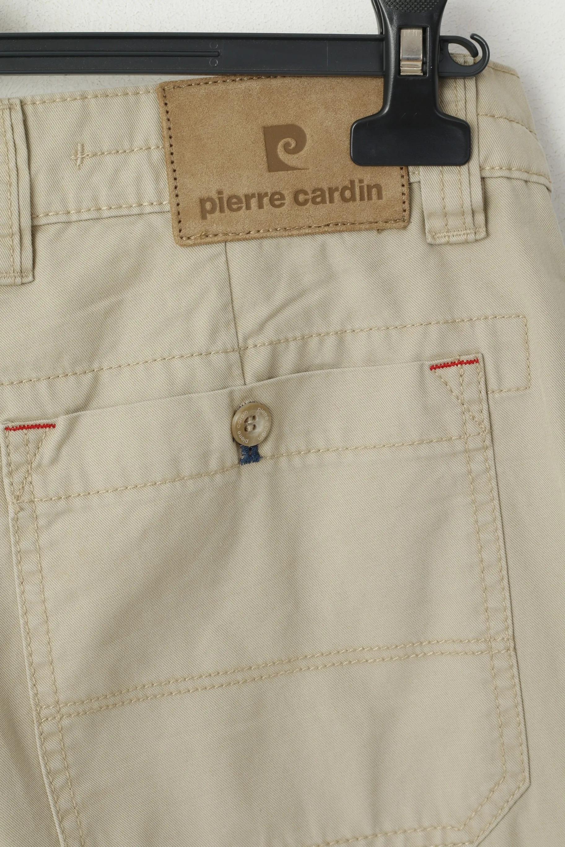 Pierre Cardin Jeans Men 35 50 Shorts Beige Cotton Casual Cropped Pants
