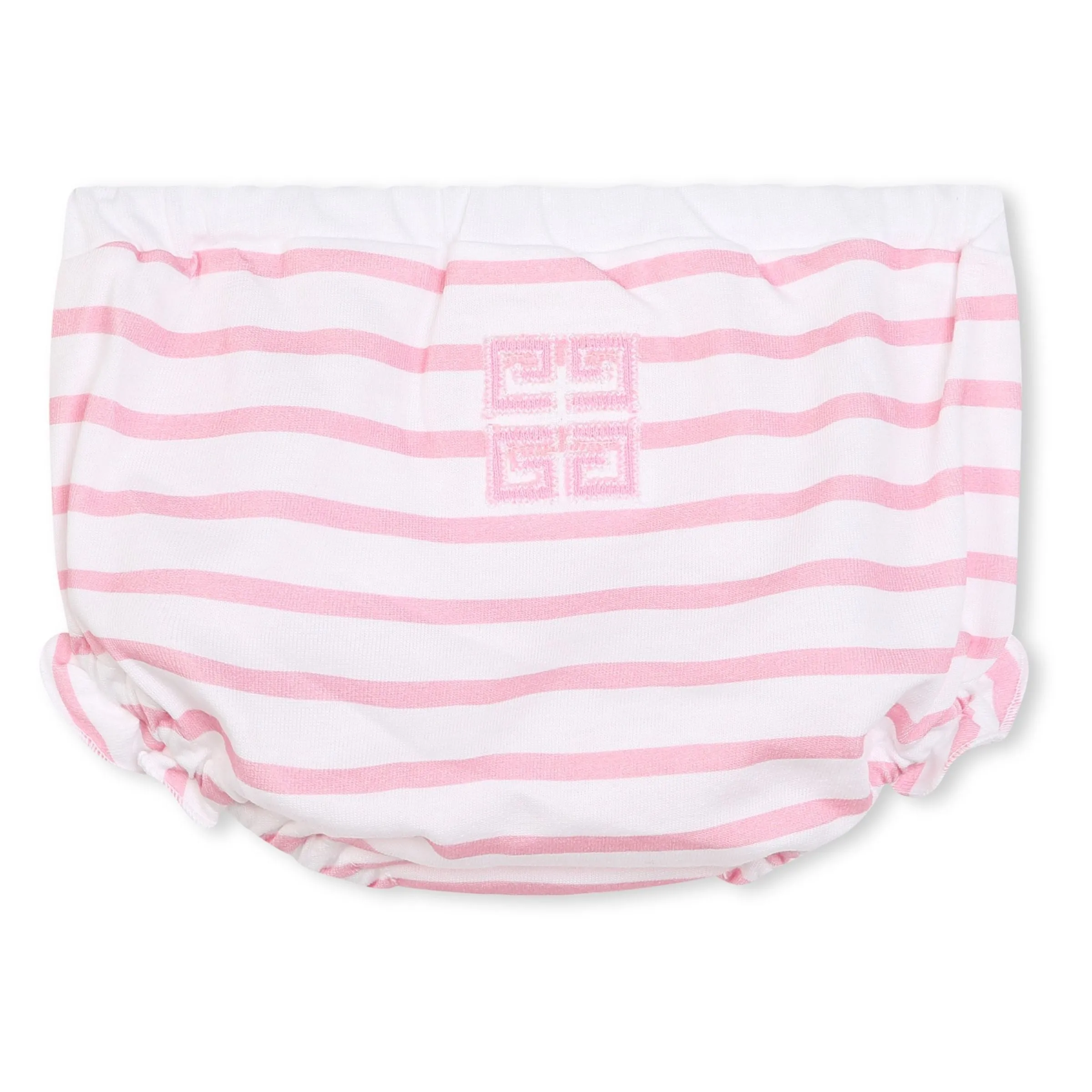 Pink Striped Dress & Headband