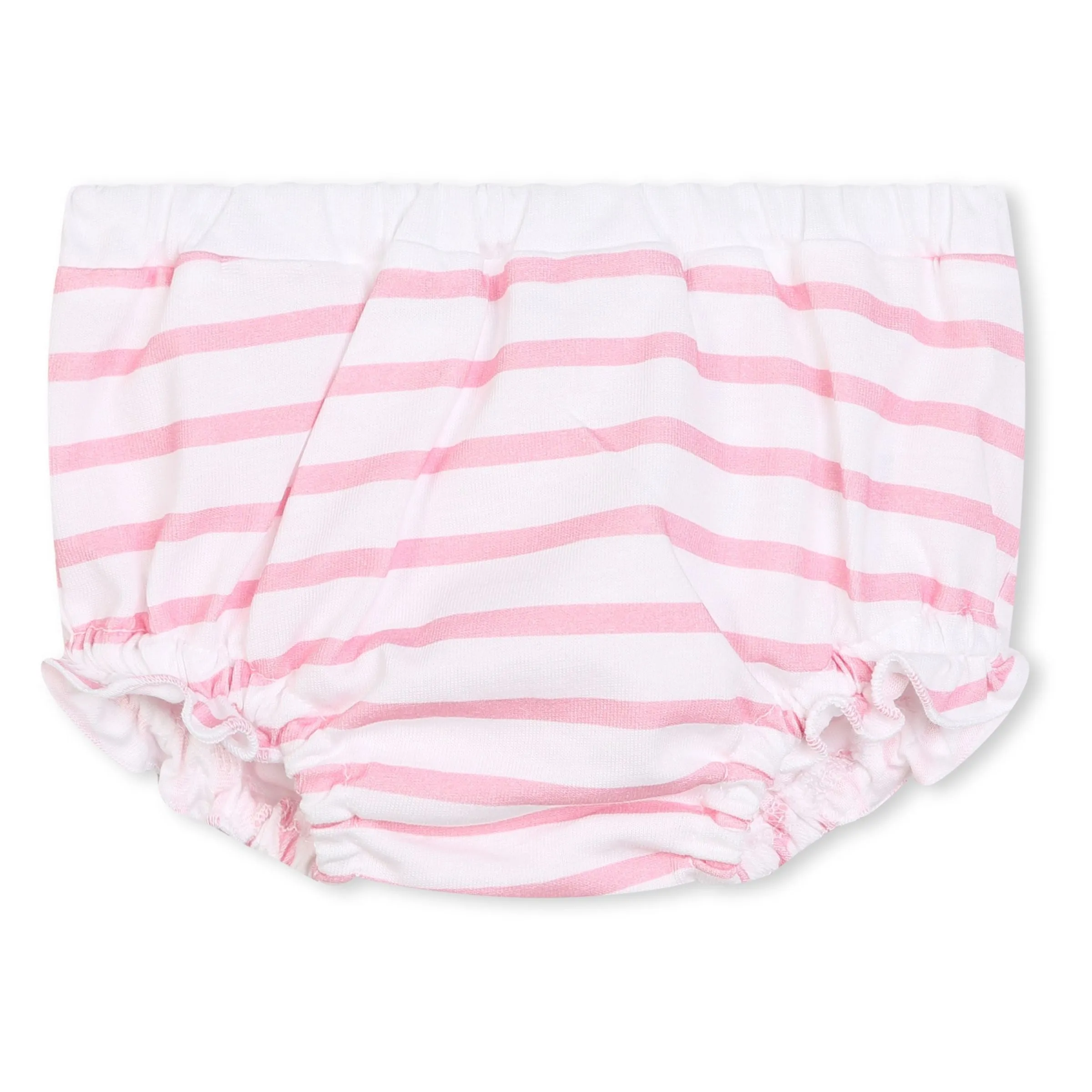 Pink Striped Dress & Headband