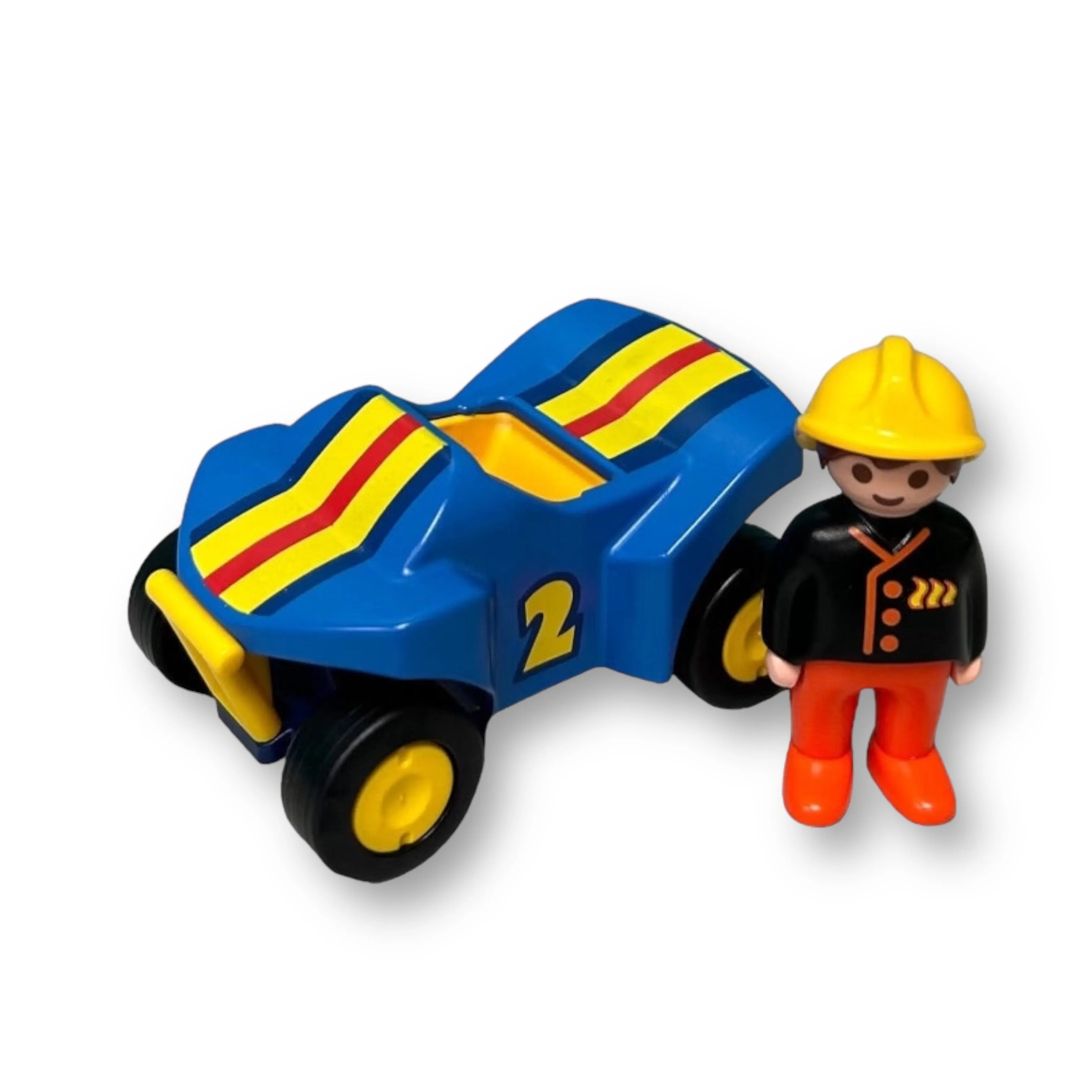 Playmobil Figure and Police Car 2pc Toy Vehicle and Action Figure Set