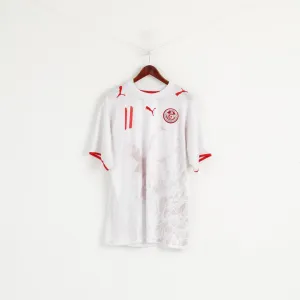Puma Federation Tunisienne Men XXL Shirt White Football Dos Santos #11 Jersey