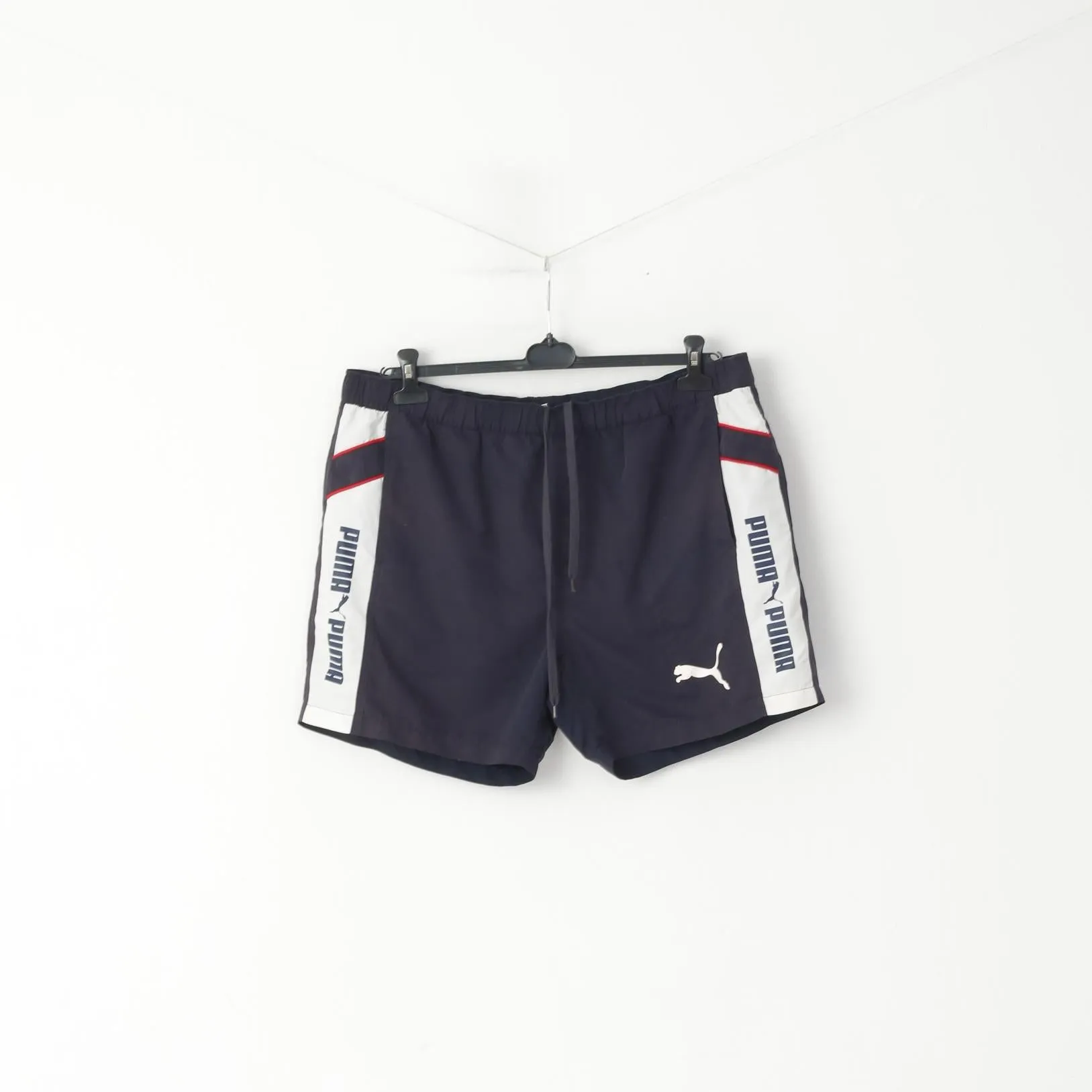 Puma Men XXL Shorts Navy Sport Mesh Lined Drawstring Waist Training