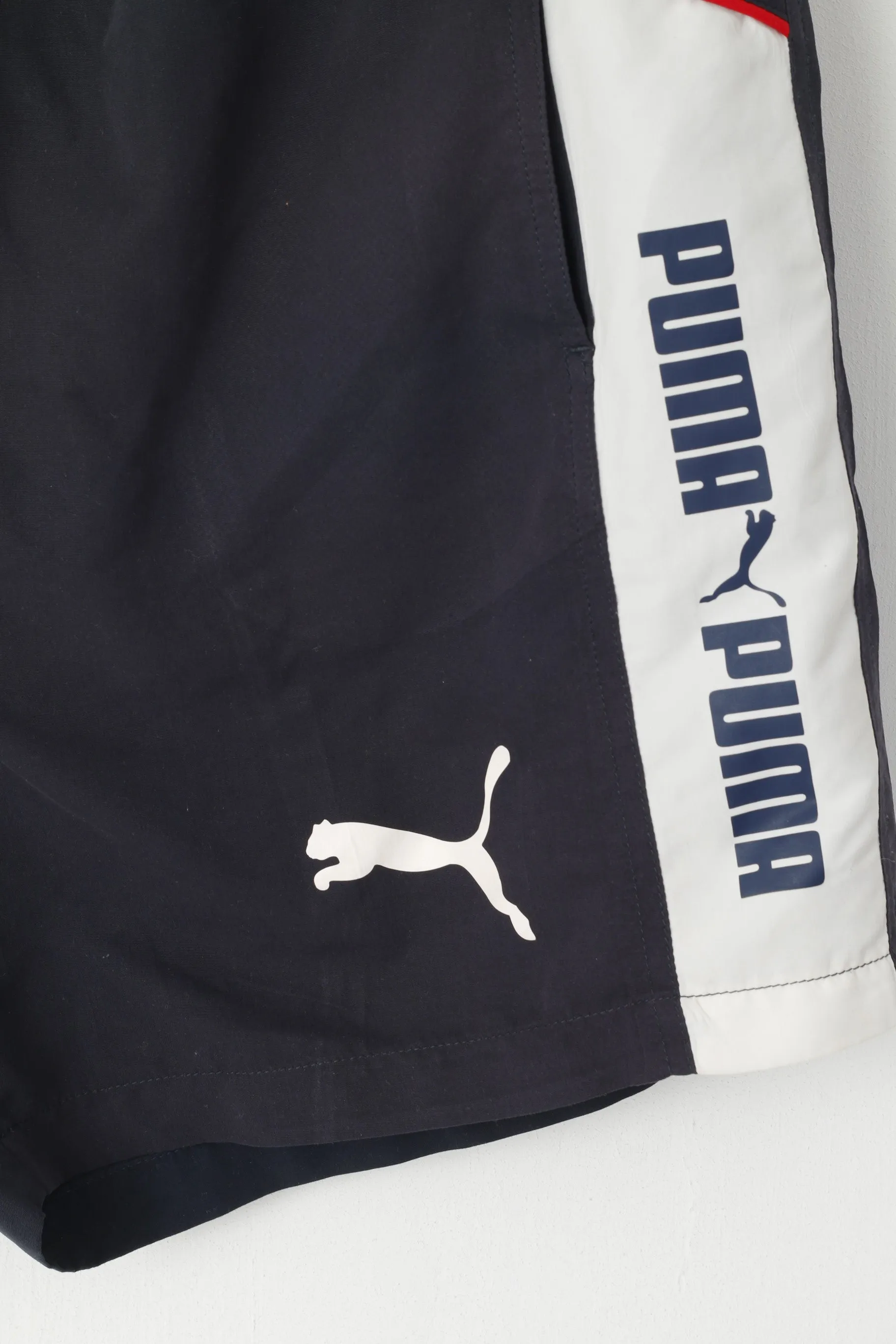 Puma Men XXL Shorts Navy Sport Mesh Lined Drawstring Waist Training