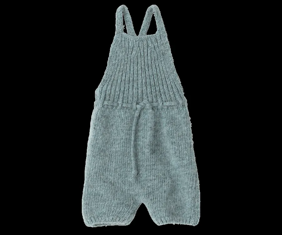 Rabbit in Blue Knitted Overalls, Size 4