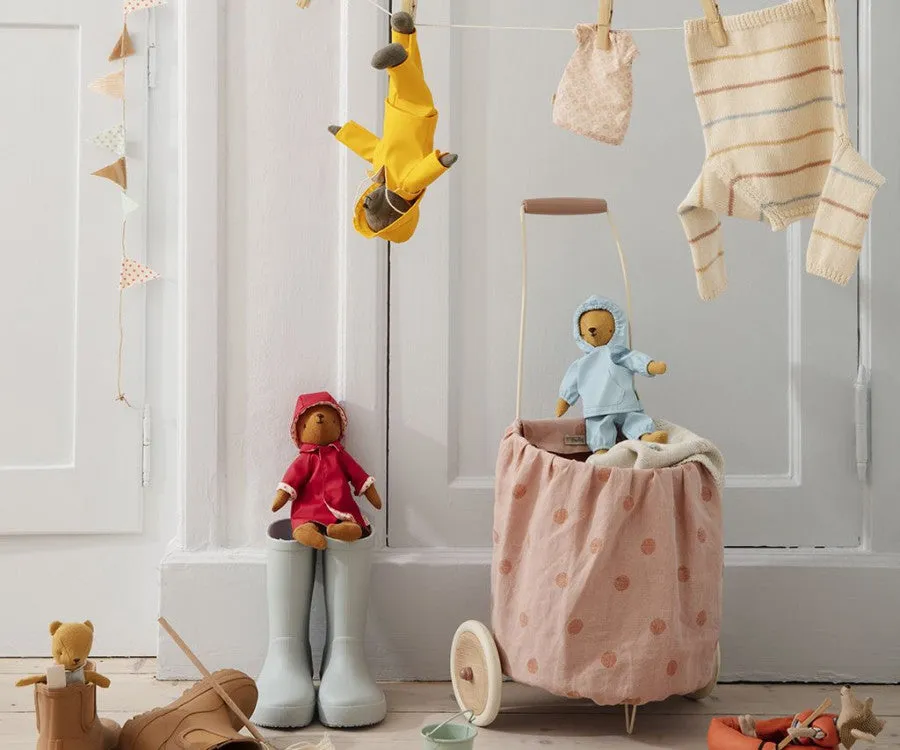 Rain coat w. hat - Teddy mum