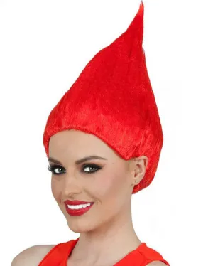 Red Troll Doll Short Red Wig
