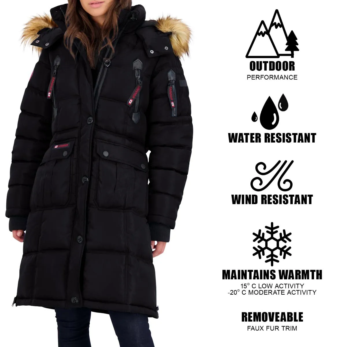 Reformation Womens Faux Fur Heavyweight Puffer Coat