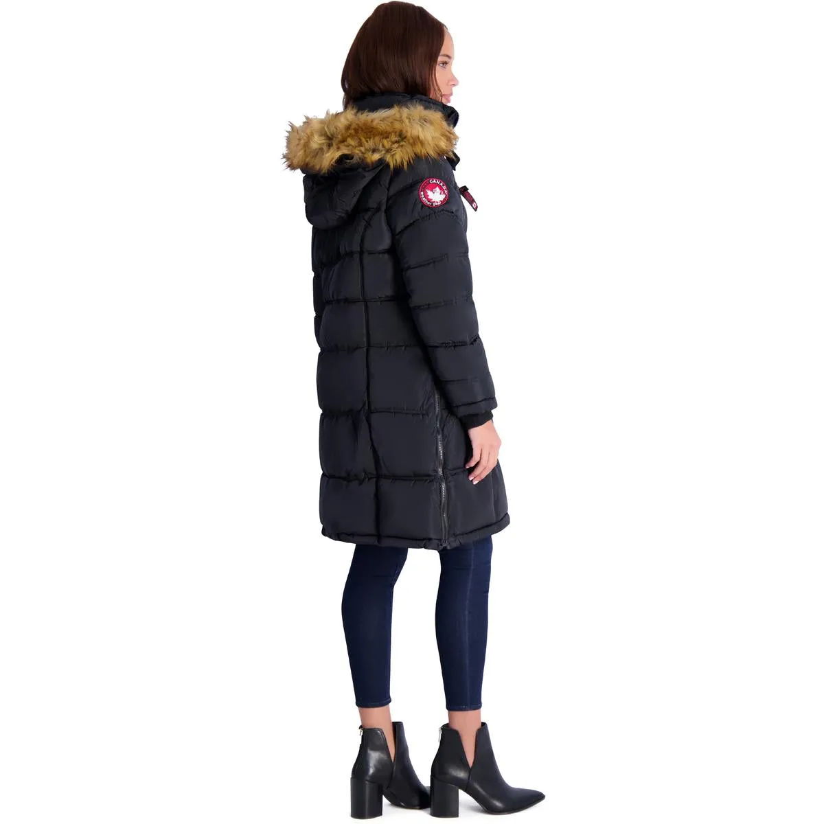 Reformation Womens Faux Fur Heavyweight Puffer Coat