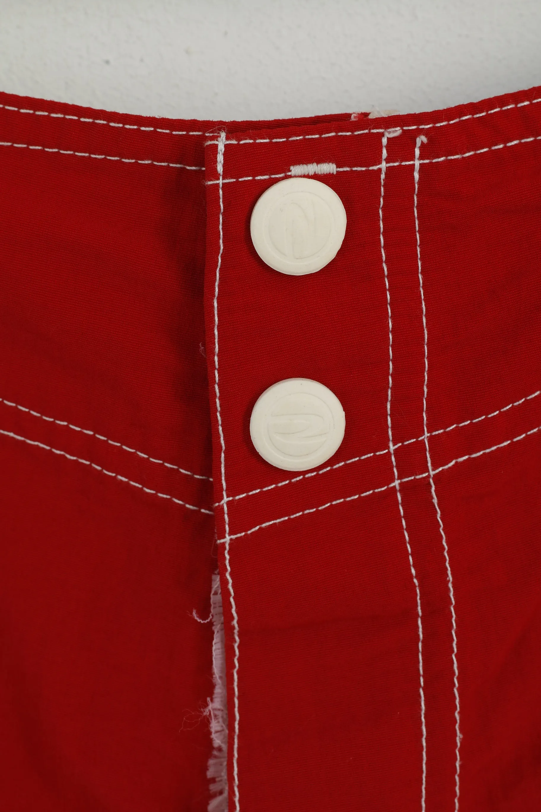 Rip Curl Men 46 XL Shorts Red Blue Nylon Sur Board Swimwear