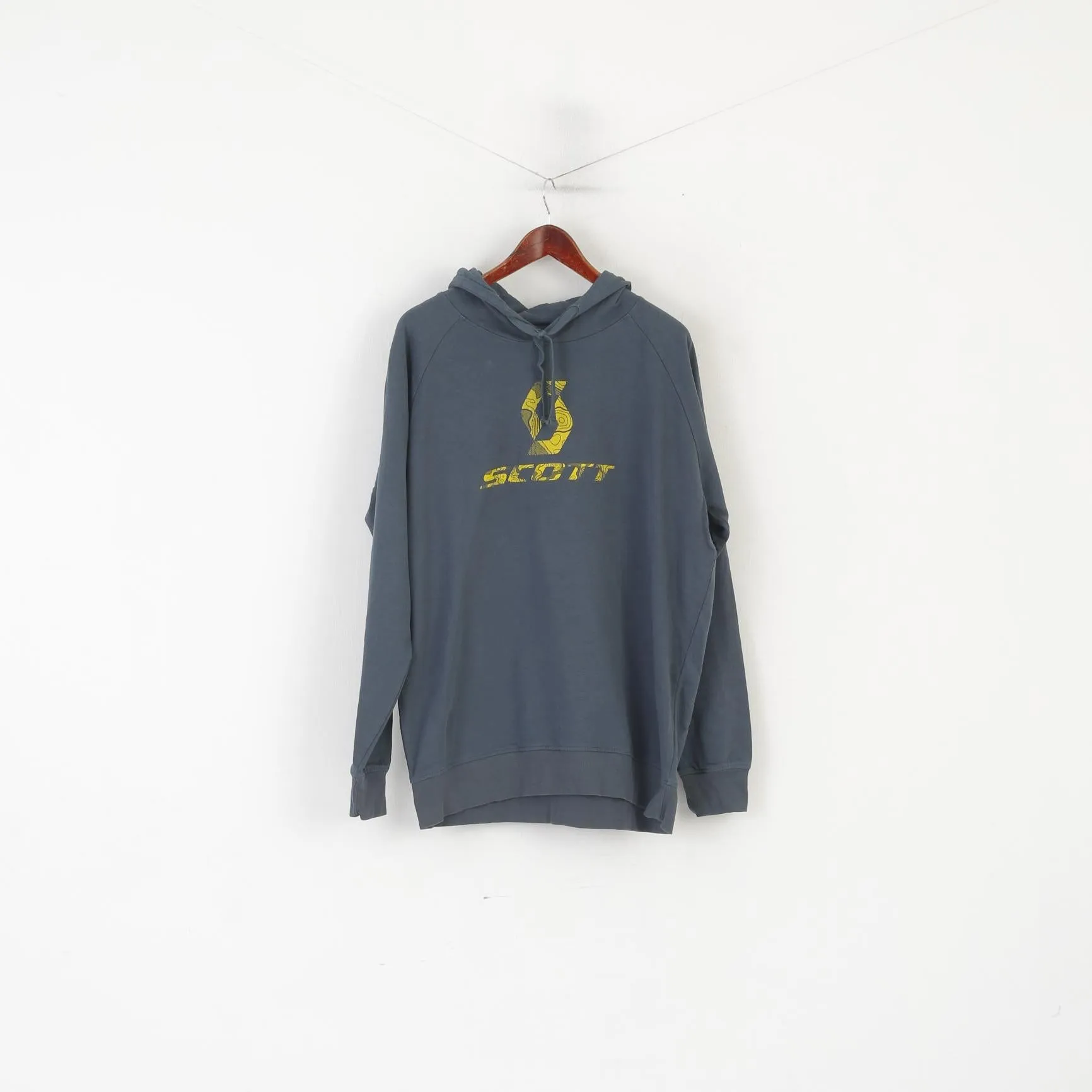 Scott Men XXL Sweatshirt Green Cotton Innovation Technology Design Hoodie Top