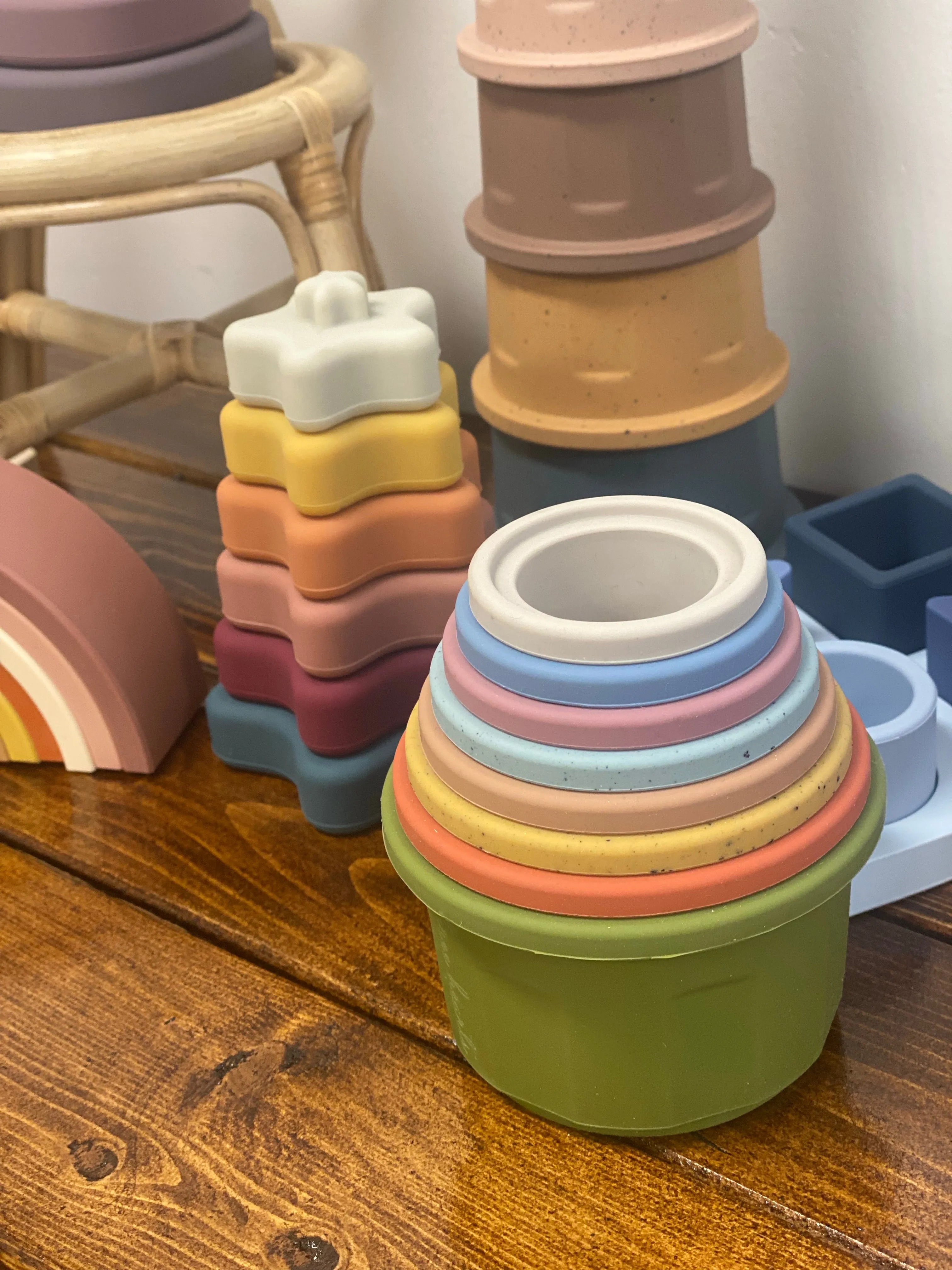 Silicone Stacking Cups