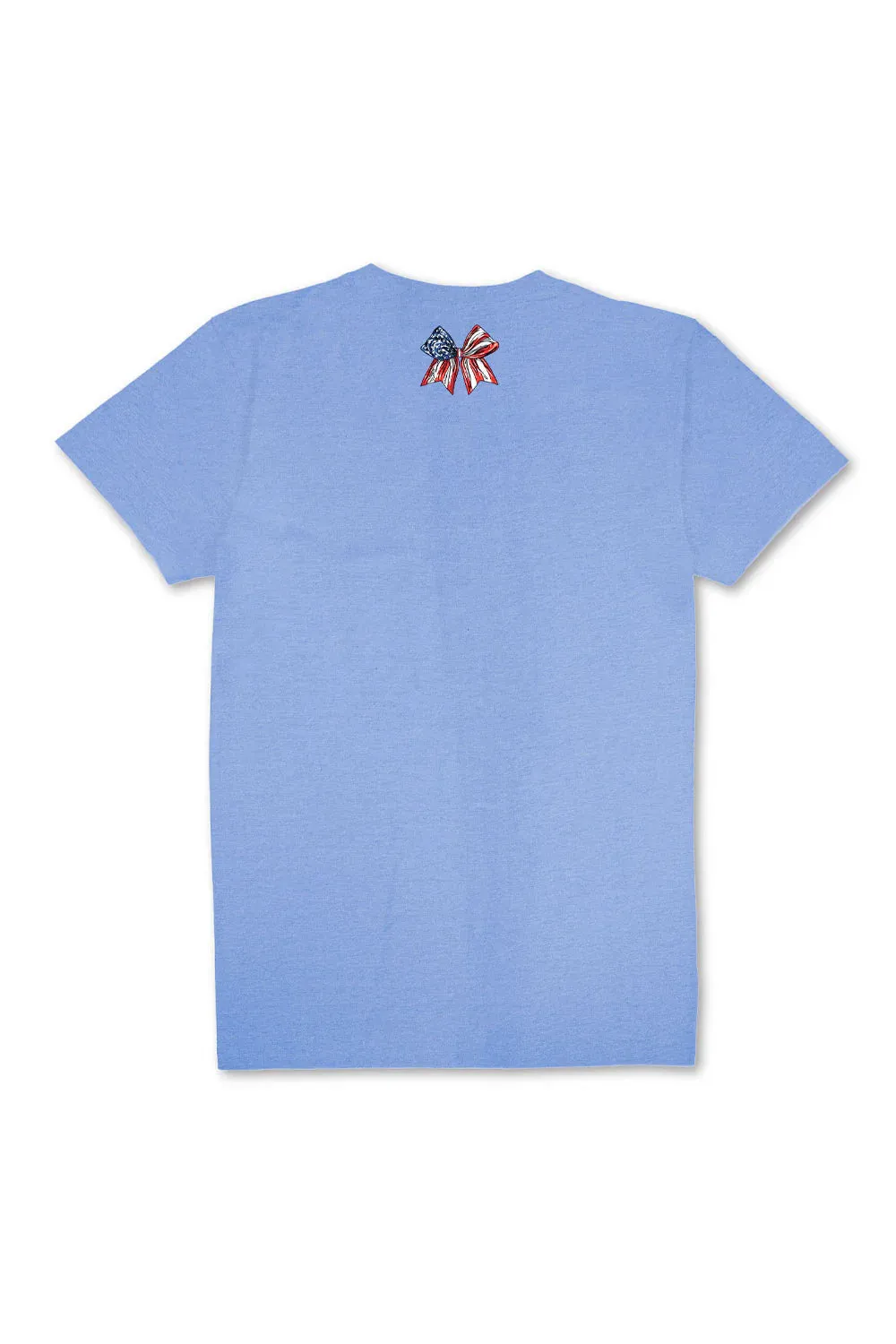 Simply Southern Plus Size Sweet Land Of Liberty T-Shirt for Women in Wave Blue | EXT-SS-DOGLIBERTY-WAVE