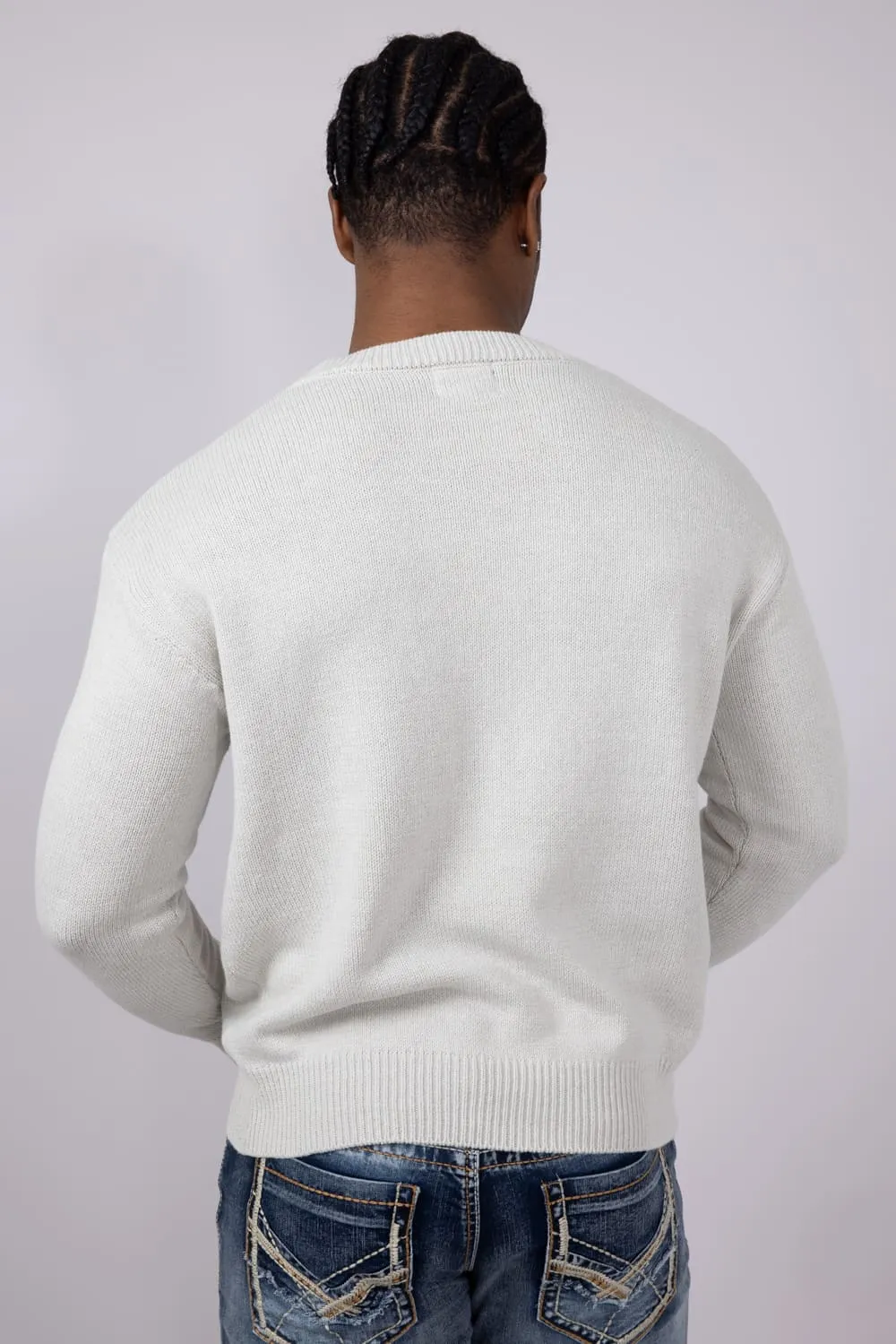 Simply Southern Unisex USA Sweater in Grey | 0125-MN-SWTR-USA-GRY