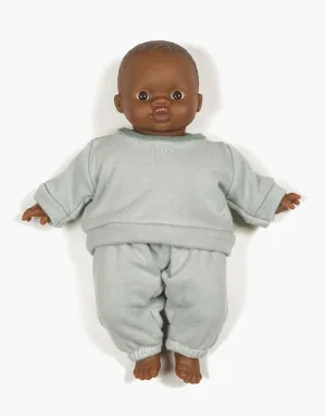 Sweatsuit in "Sage" for Minikane Soft-bodied Babies