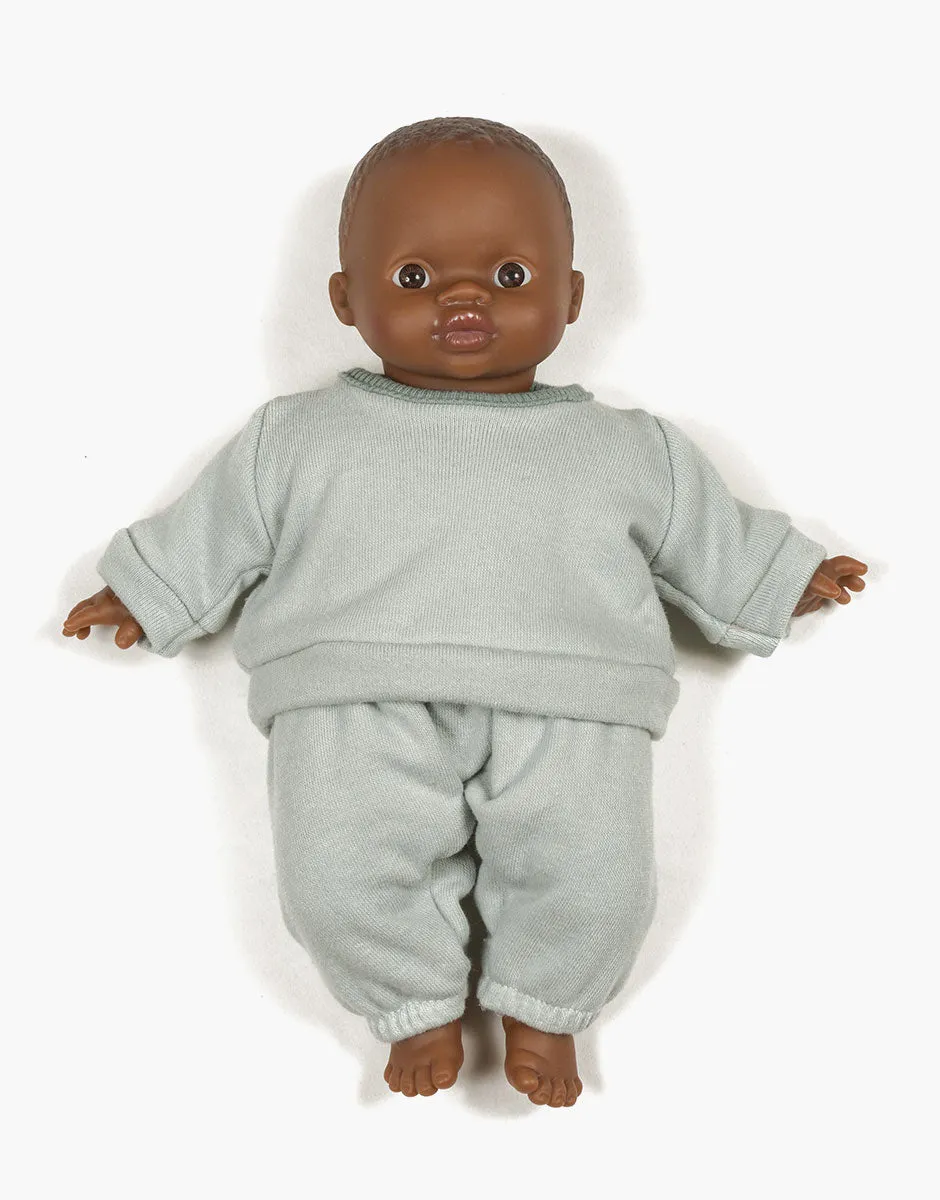 Sweatsuit in "Sage" for Minikane Soft-bodied Babies