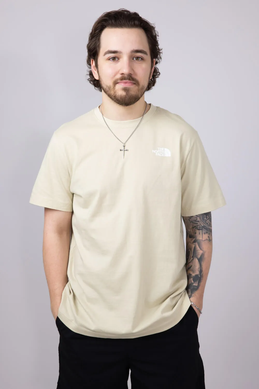 The North Face Core Box Graphic T-Shirt for Men in Gravel | NF0A8B6K-3X4=GRAVEL