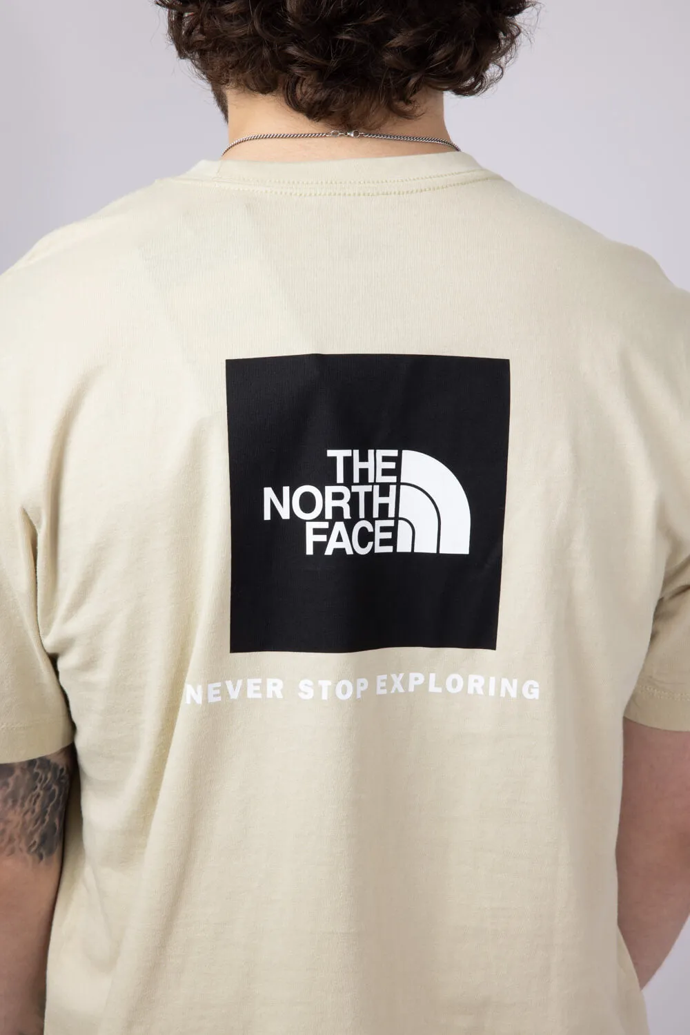 The North Face Core Box Graphic T-Shirt for Men in Gravel | NF0A8B6K-3X4=GRAVEL
