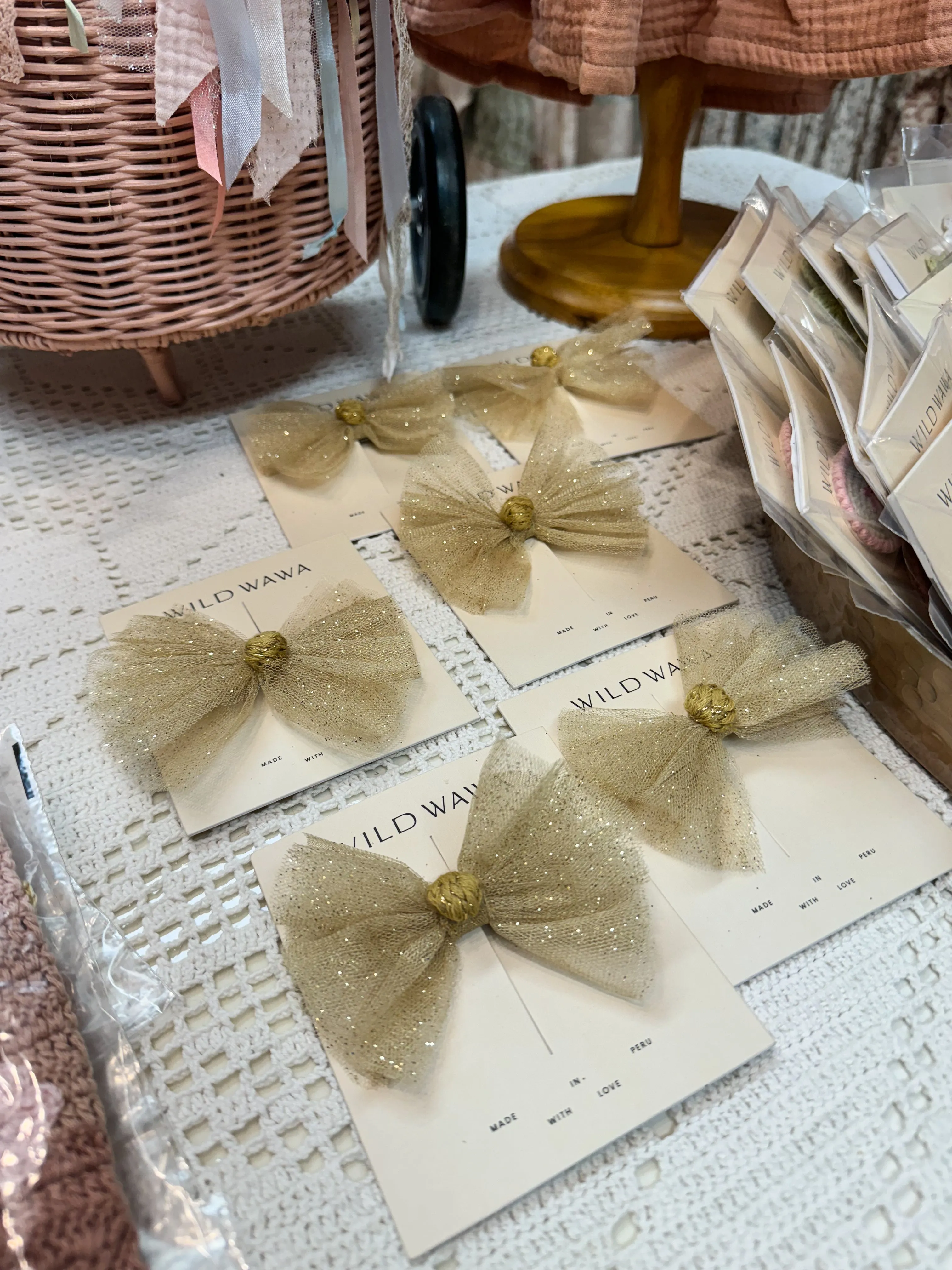 TULLE BOW (TULLE BOW) GOLD