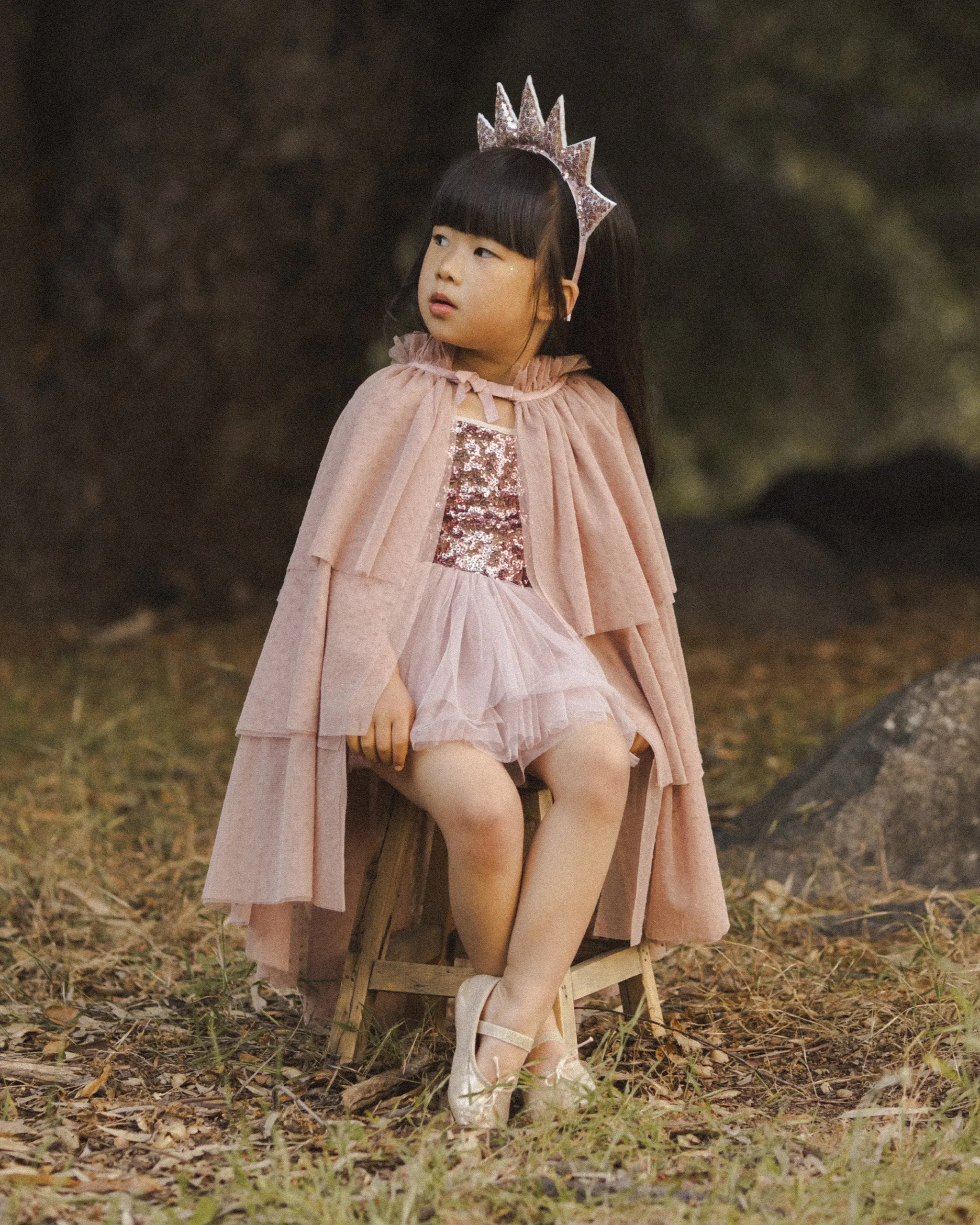 Tulle Cape || Dusty Rose