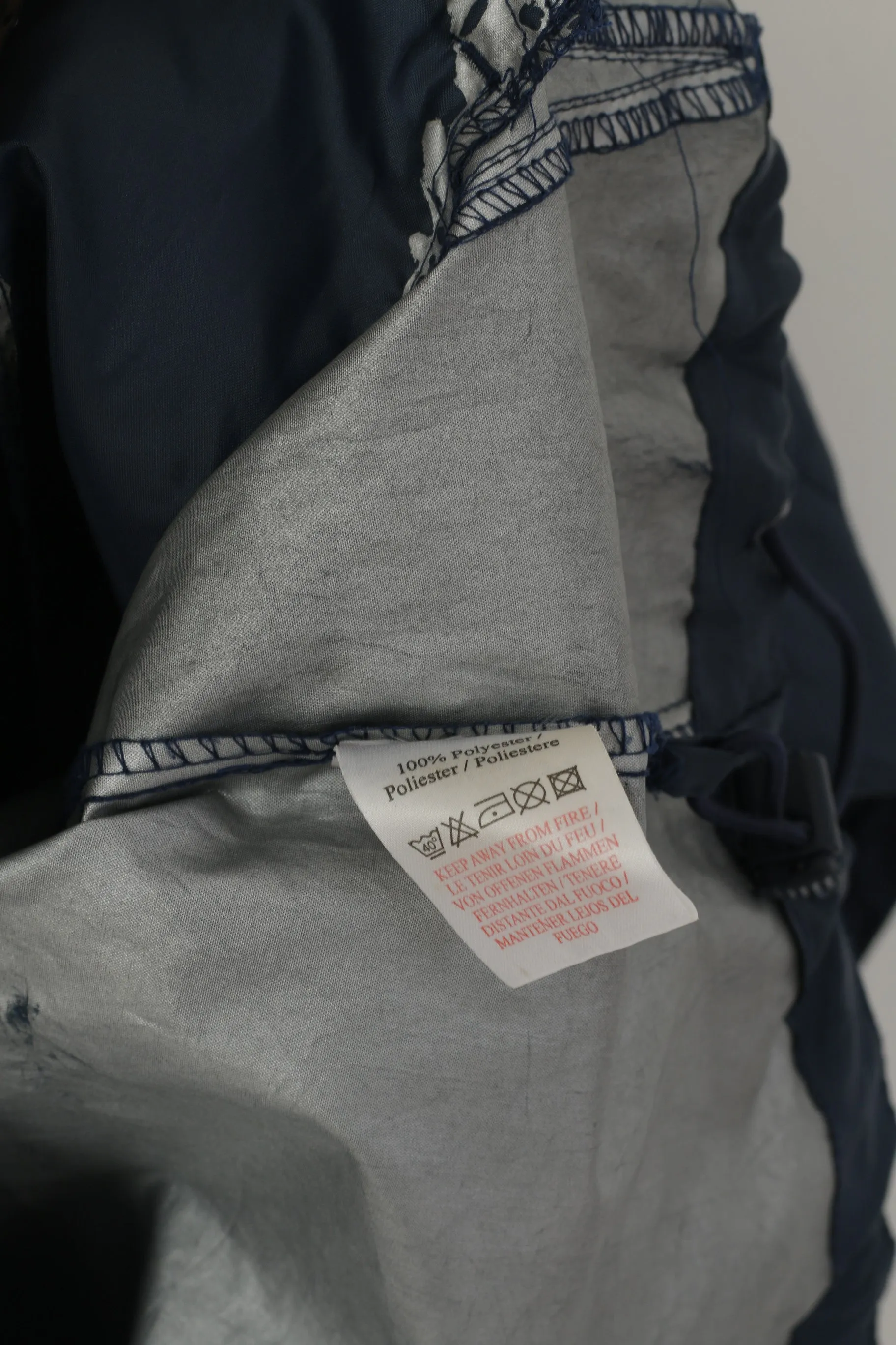 Umbro Men S Jacket Navy Full Zipper Sportswear Hidden Hood Lightweight Top