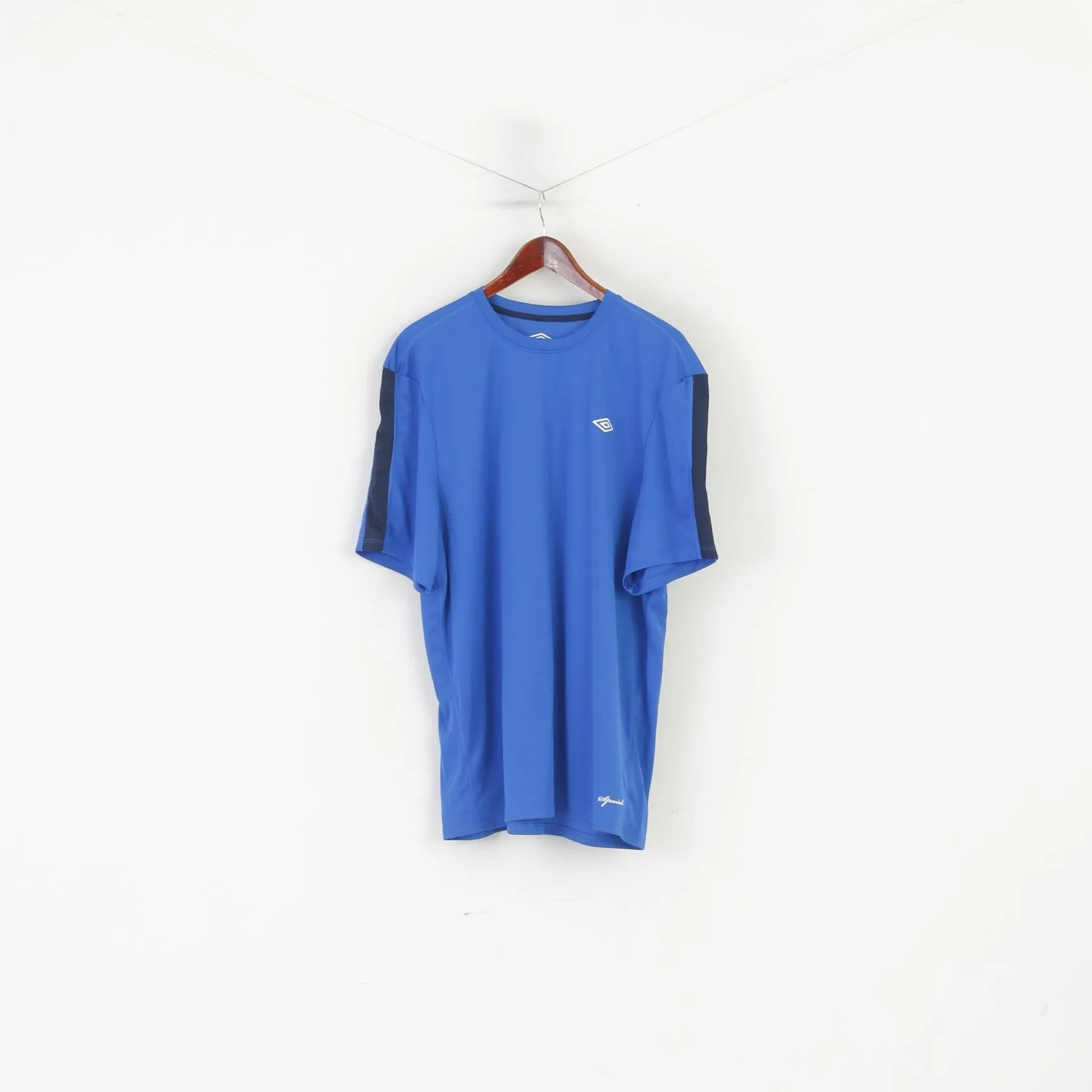 Umbro Men XXXL Shirt Blue Sportswear Training Speciali Jersey Top