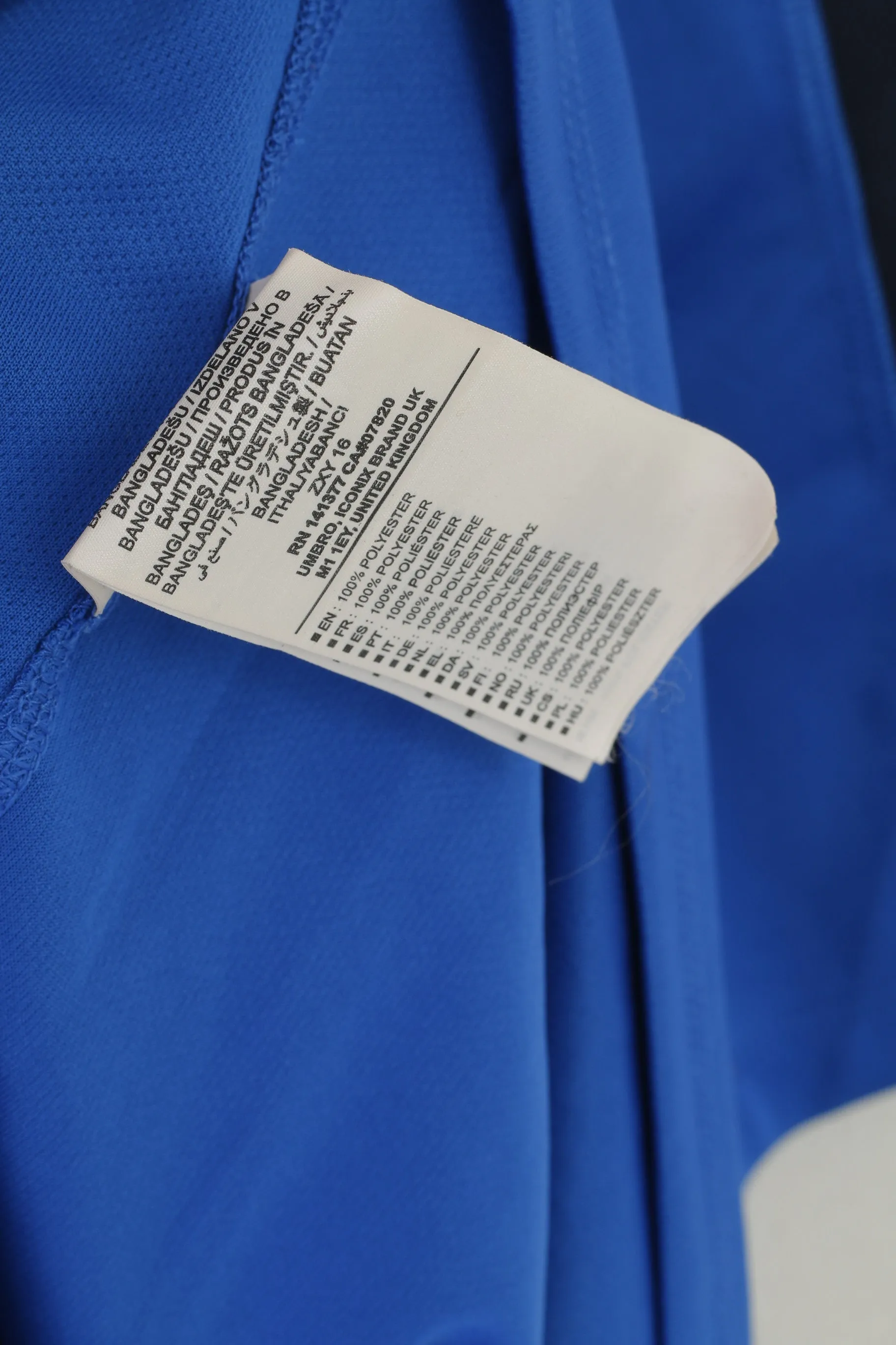 Umbro Men XXXL Shirt Blue Sportswear Training Speciali Jersey Top