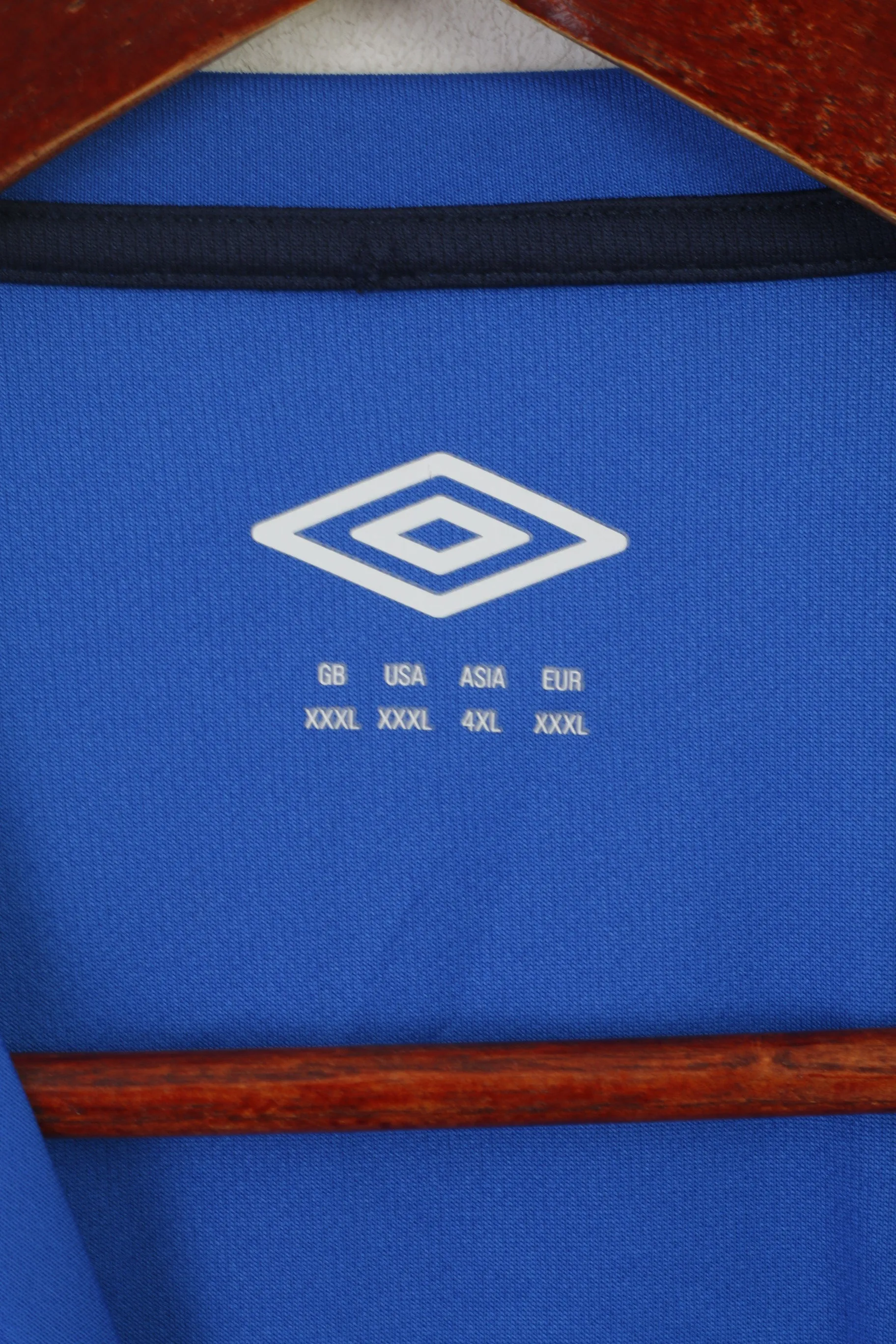 Umbro Men XXXL Shirt Blue Sportswear Training Speciali Jersey Top