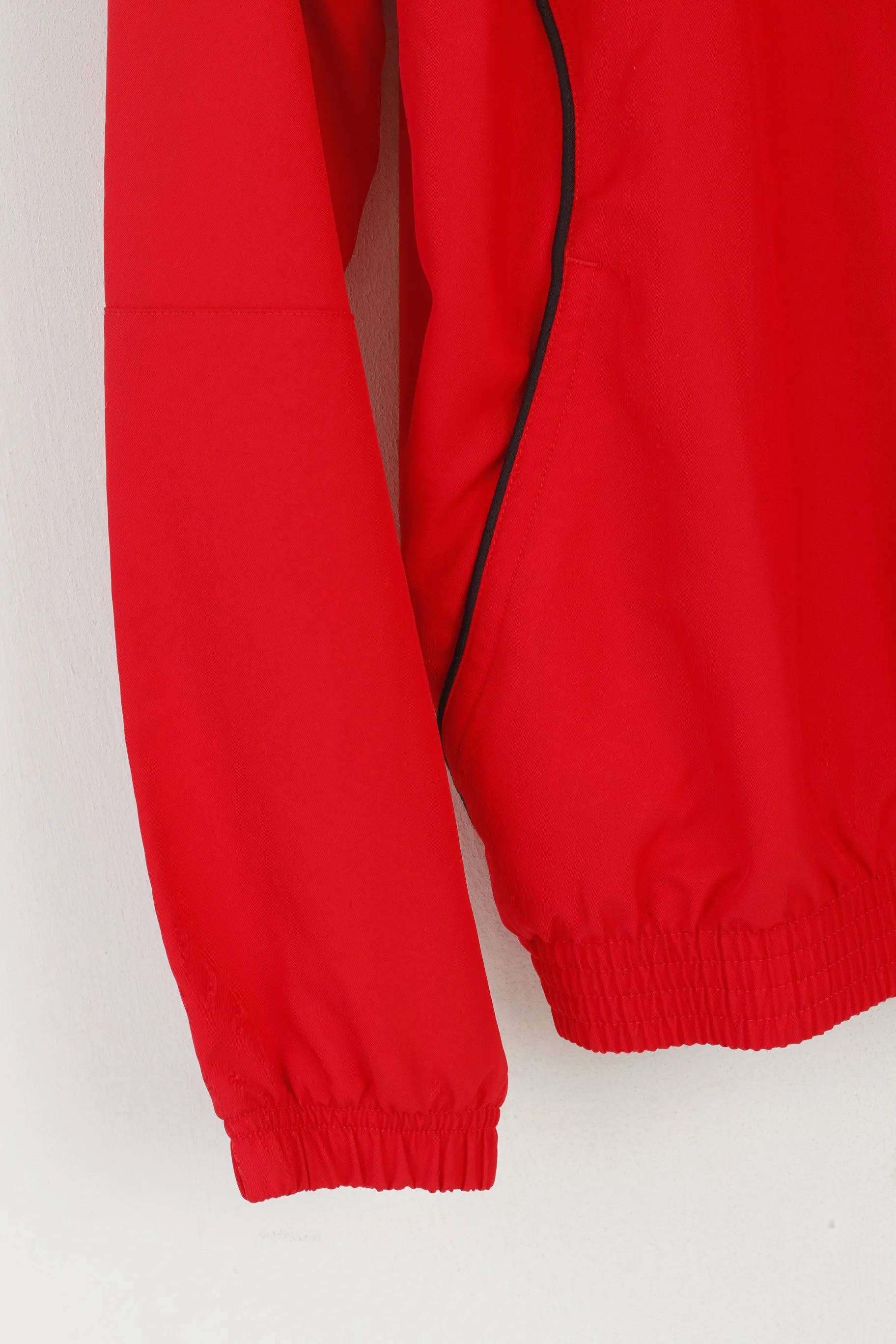 Warrior Men M Jacket Red Lightweight Full Zipper Sportswear Armed & Unstoppable Top