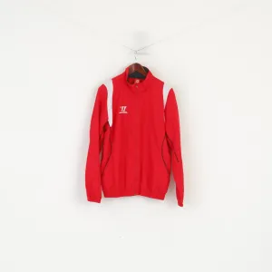 Warrior Men M Jacket Red Lightweight Full Zipper Sportswear Armed & Unstoppable Top