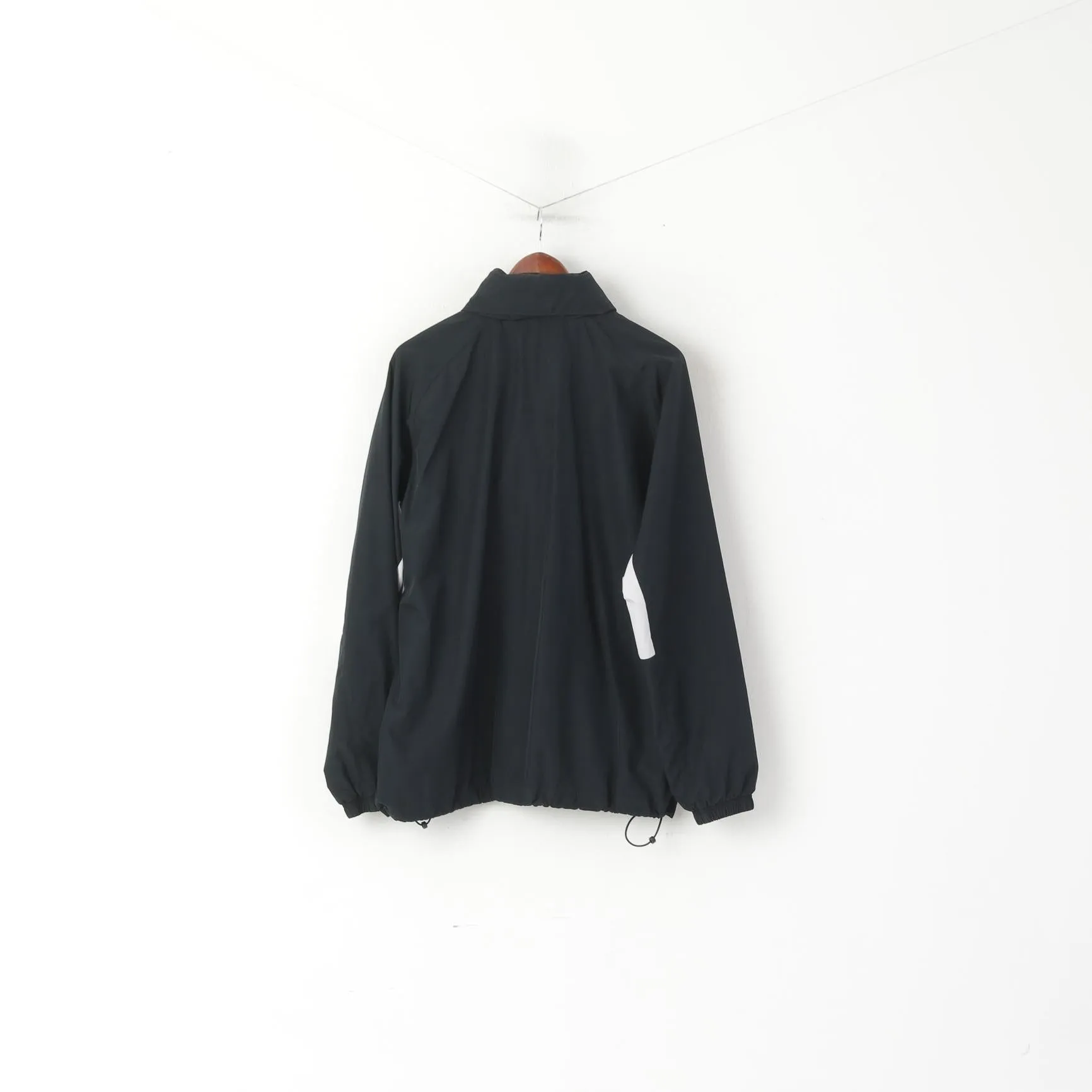 Warrior Men XL Jacket Black Randers Football Club Denmark Hidden Hood Top