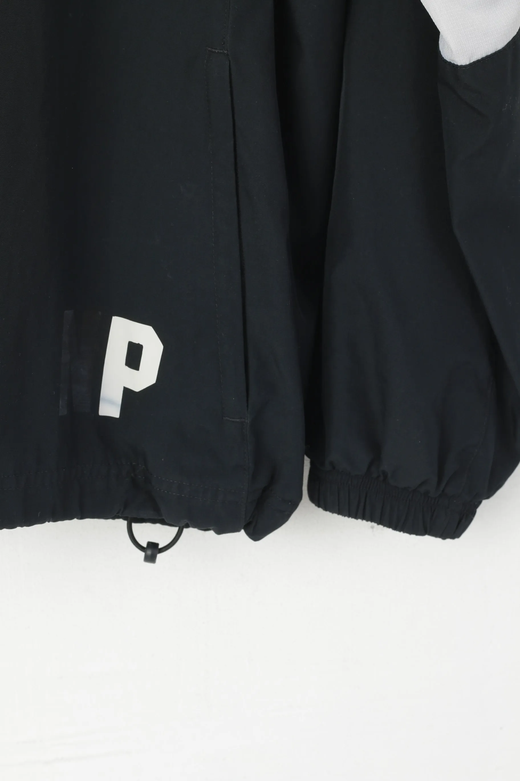 Warrior Men XL Jacket Black Randers Football Club Denmark Hidden Hood Top
