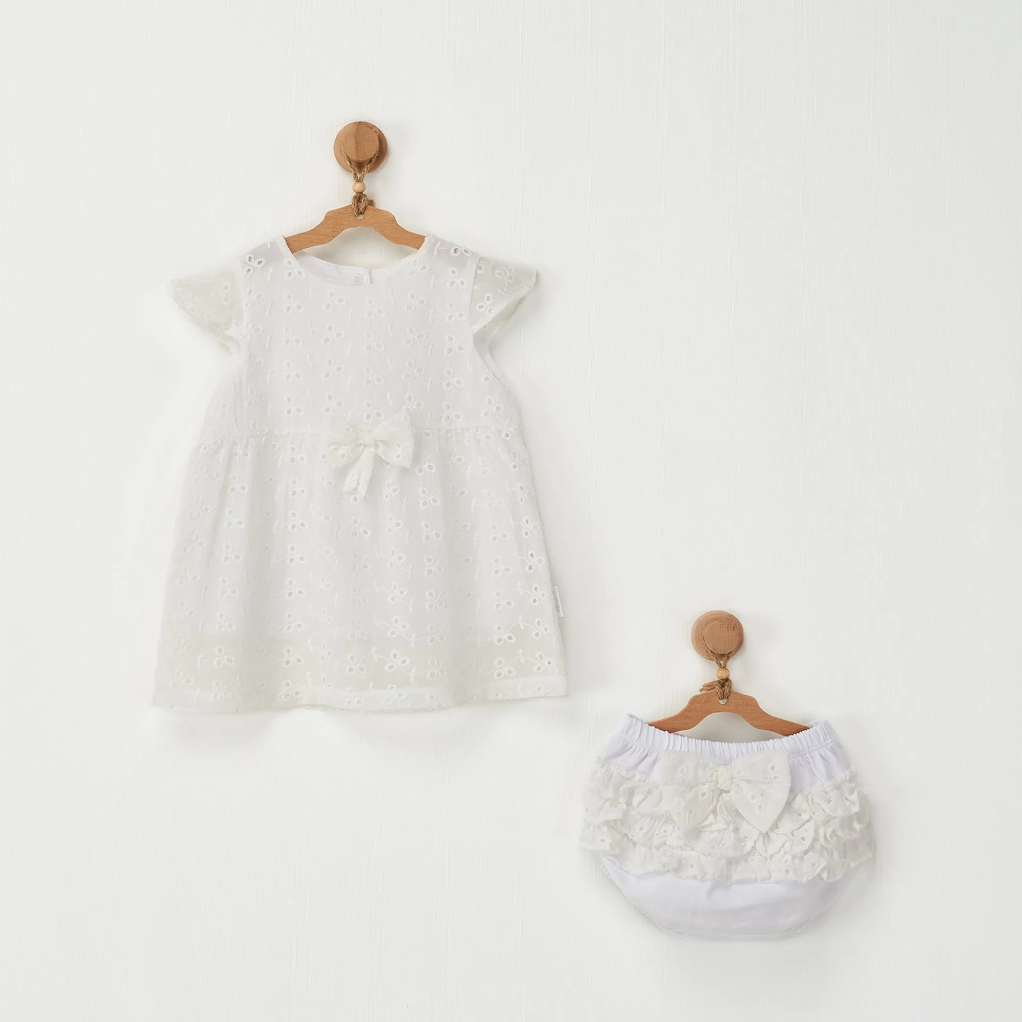 White Floral Street Trapeze Dress