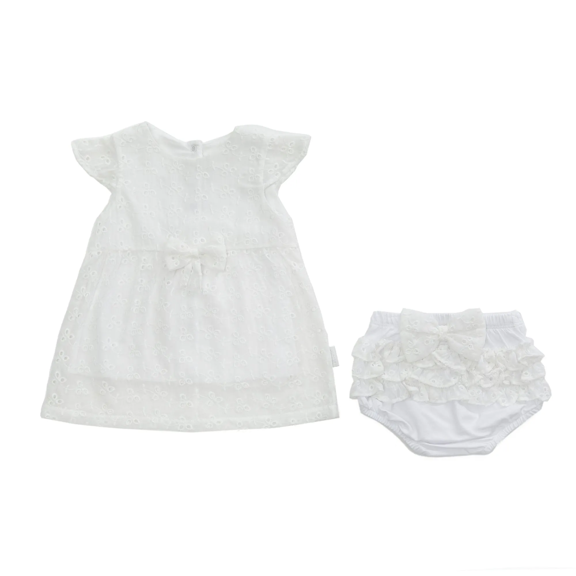 White Floral Street Trapeze Dress