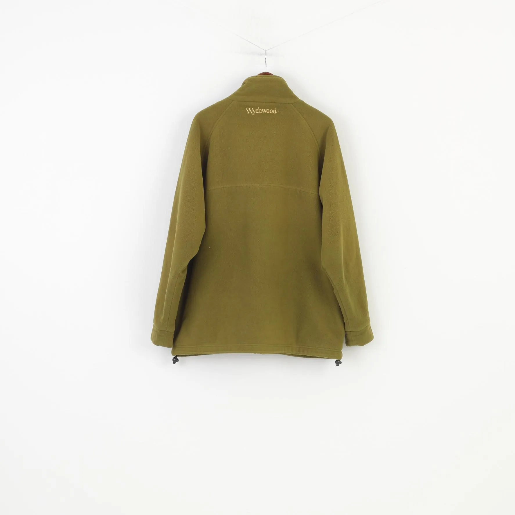 Wychwood Men XXL Fleece Green Full Zipper Polyester Vintage Jacket Top