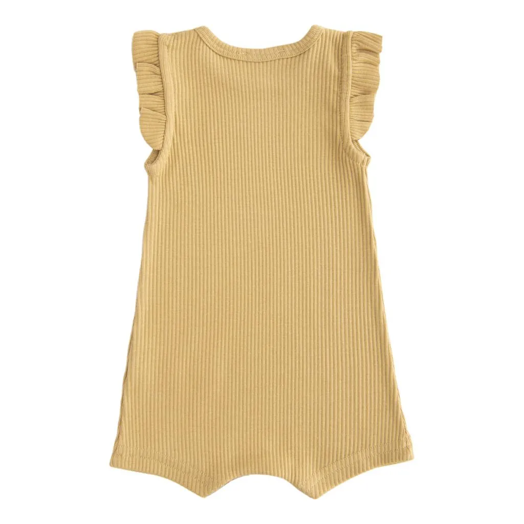 Yellow Biscotti Ruffle Modal Shortie