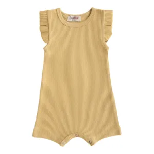 Yellow Biscotti Ruffle Modal Shortie