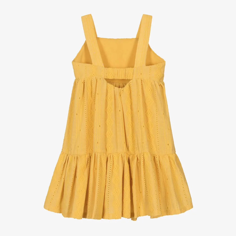Yellow Knitted Summer Dress