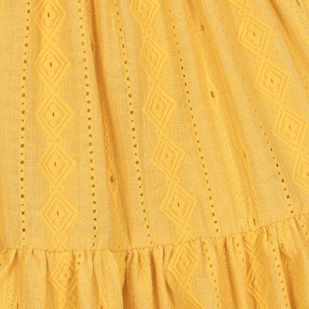 Yellow Knitted Summer Dress