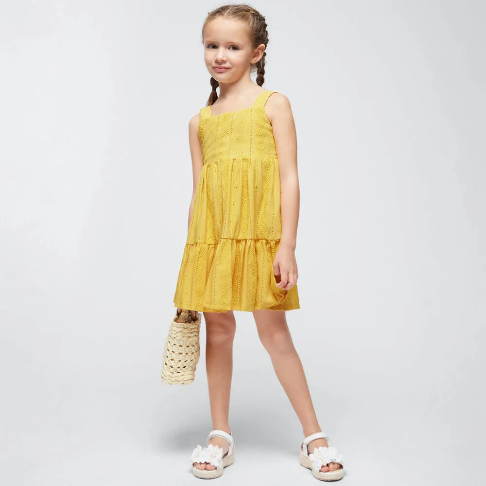 Yellow Knitted Summer Dress