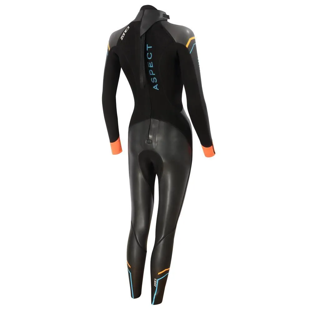 Zone 3 Aspect Breaststroke Women's Wetsuit (Black/Blue/Orange)
