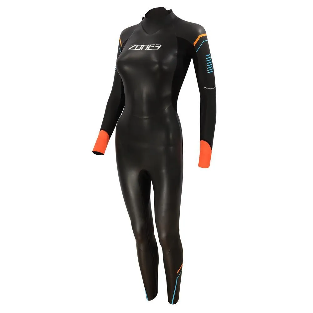 Zone 3 Aspect Breaststroke Women's Wetsuit (Black/Blue/Orange)